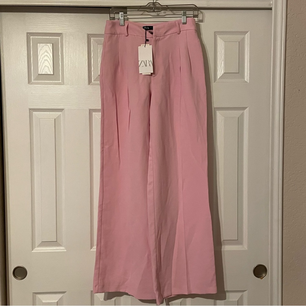 ZARA pastel pink trousers